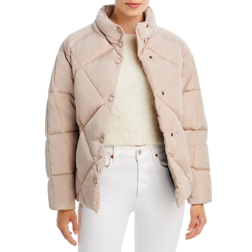 Apparis Maxim Puffer Coat Beige Tan Size Large NEW